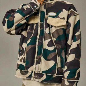 urban camo sherpa coat   exclusive panel design 2494