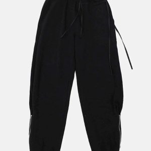 urban chic side zip sweatpants with webbing detail 2065