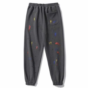 urban ink graffiti track pants dynamic streetwear appeal 1686