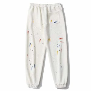 urban ink graffiti track pants dynamic streetwear appeal 1970