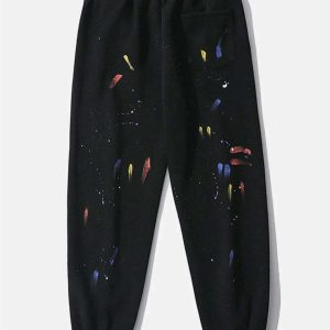 urban ink graffiti track pants dynamic streetwear appeal 4191