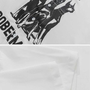 vibrant doberman print tee urban streetwear 1598