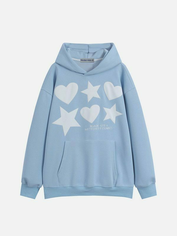 vibrant embroidered star hoodie 6724