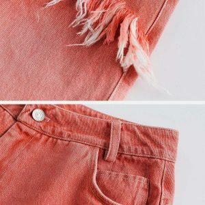 vibrant fringe gradient shorts 2577