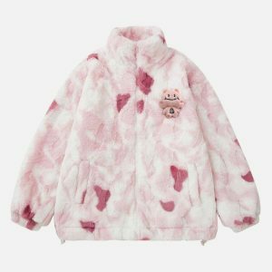 vibrant gradient tie dye fleece jacket 3233