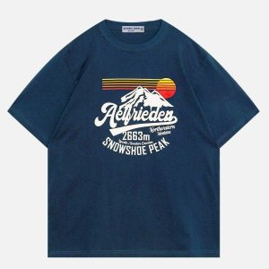 vibrant mountain sunset tee   youthful urban aesthetic 5979