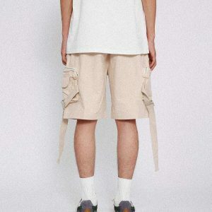 vibrant multi pocket cargo shorts edgy streetwear essential 5304