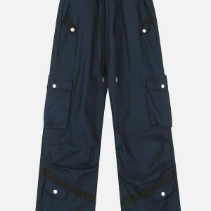 vibrant multi pocket cargo pants 3588