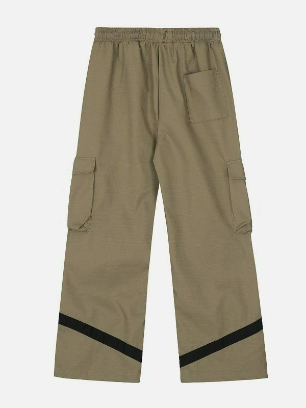 vibrant multi pocket cargo pants 3713