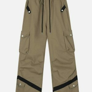 vibrant multi pocket cargo pants 5686