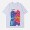 vibrant oil painting rainbow tee youthful streetwear appeal 8444