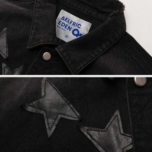 vibrant star denim jacket 1154