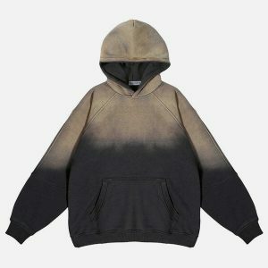 vibrant washed gradient hoodie 3941