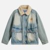 washed denim coat youthful & chic streetwear essential 3875