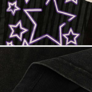 washed stars tee youthful & dynamic print design 3828