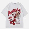 youthful 'drop some love' tee angelic graphic charm 4465