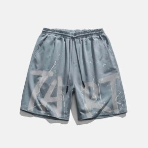 youthful 'tart' graffiti shorts dynamic streetwear design 1598