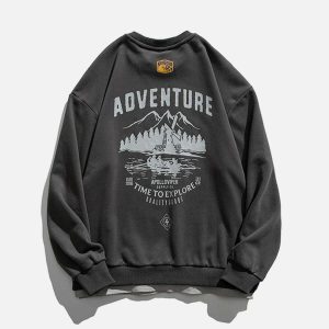 youthful alphabet landscape sweatshirt dynamic print design 2876