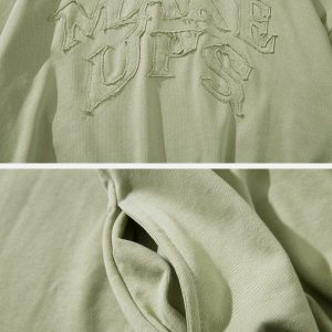 youthful applique letter hoodie embroidered urban chic 8734