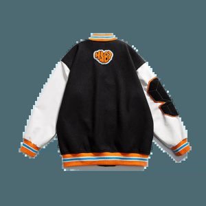 youthful black hyddr baseball jacket streetwear icon 6481