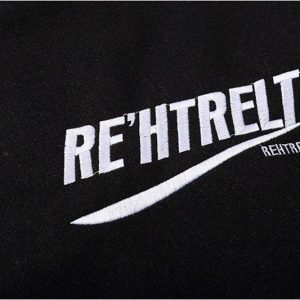 youthful black rehtrelt jacket streetwise & sleek design 1817