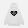 youthful broken heart print hoodie streetwear icon 1767