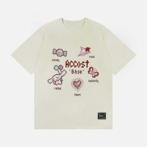 youthful butterfly print tee   streetwear icon 7483