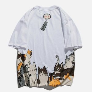 youthful campanula cat tee urban graffiti charm 1429