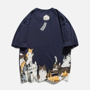 youthful campanula cat tee urban graffiti charm 6787