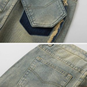 youthful charm jeans with separate pockets   sleek design 3101