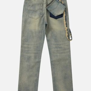 youthful charm jeans with separate pockets   sleek design 4043