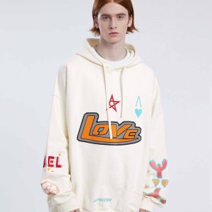 youthful city of love hoodie   star hope design 8955