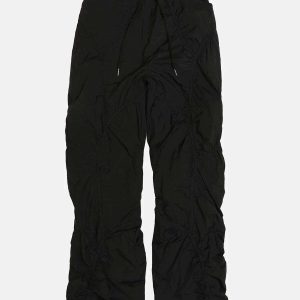 youthful drawstring cuffs pants sleek urban fit 3002