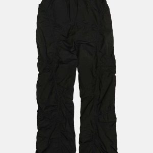 youthful drawstring cuffs pants sleek urban fit 3479