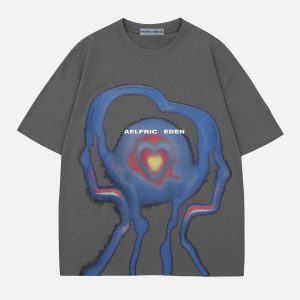 youthful eyeballs heart tee quirky & trending design 2083