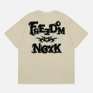 youthful flock letter tee   dynamic streetwear icon 2835