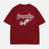 youthful foam star tee dynamic letter print design 7592