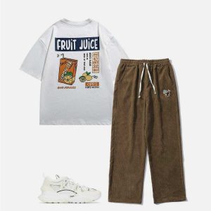 youthful fruit juice graphic tee   vibrant urban style 6587