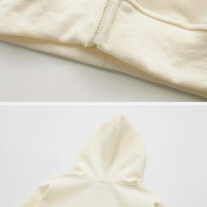 youthful gradient 3d flower hoodie zip up street chic 5774