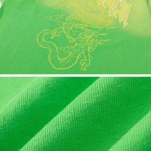 youthful gradient dragon tee dynamic print & style 1925