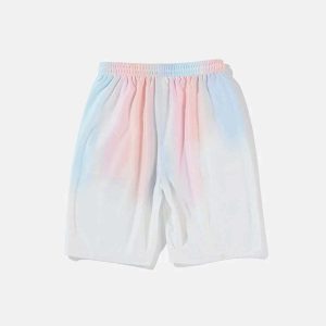 youthful gradient drawstring shorts   streetwear essential 3956