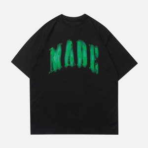 youthful gradient foam letter tee   streetwear icon 1729