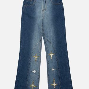 youthful gradient star jeans dynamic graphic design 3353