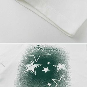 youthful gradient star tee dynamic print & style 4485