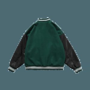 youthful green varsity jacket bb style icon 4605