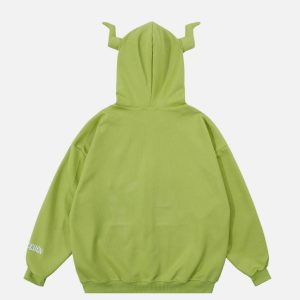 youthful horn spider hoodie flocking design trendsetter 5102