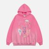 youthful insect cartoon hoodie   quirky urban streetwear 5078