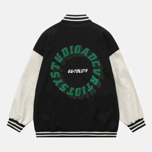 youthful irregular tether varsity jacket   streetwear icon 3973