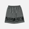 youthful letters shorts   dynamic streetwear appeal 6152