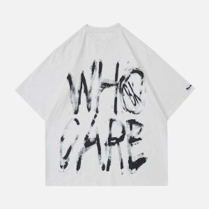 youthful mottled graffiti tee dynamic streetwear design 4905